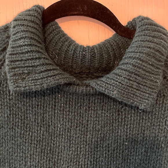 Dark Green Knit Sweater - Picture 3 of 6